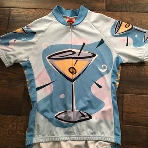 Cycling jersey martini glass